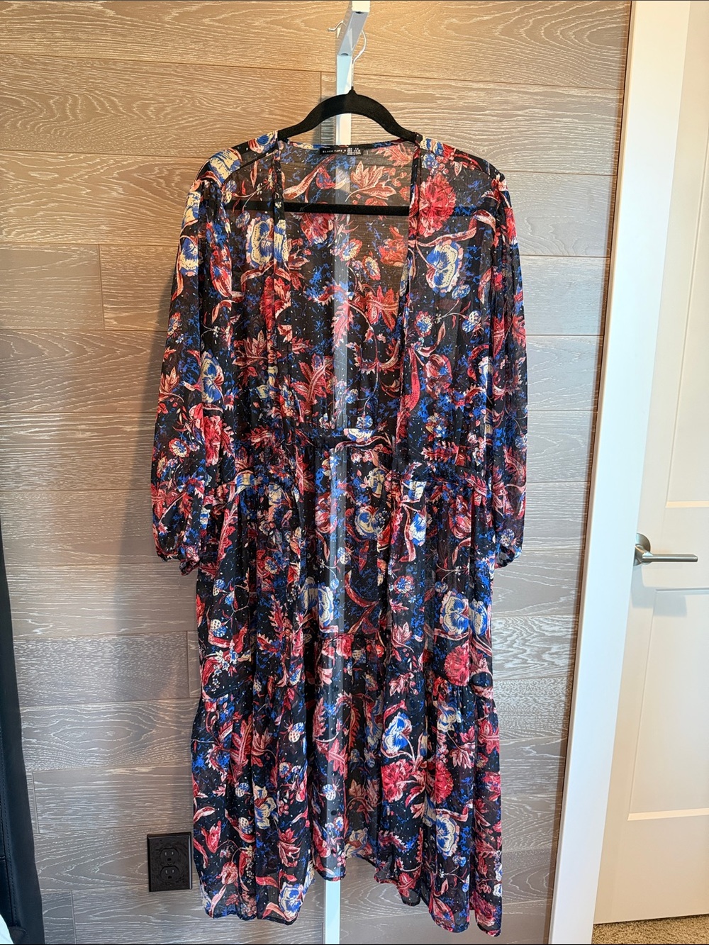 Boho Floral Sheer Duster